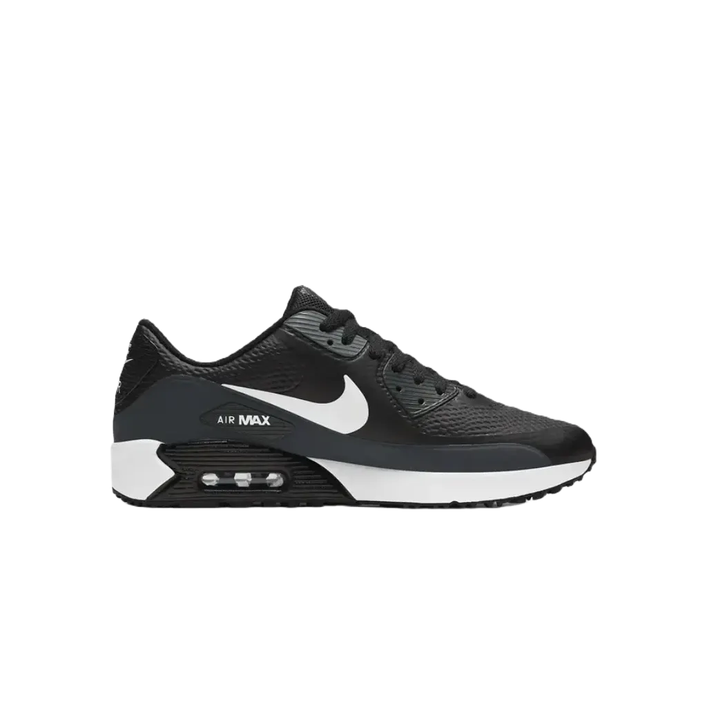 Nike Air Max 90 G Spikeless Golf Shoe - Black/White: Golf Shoe Black/White