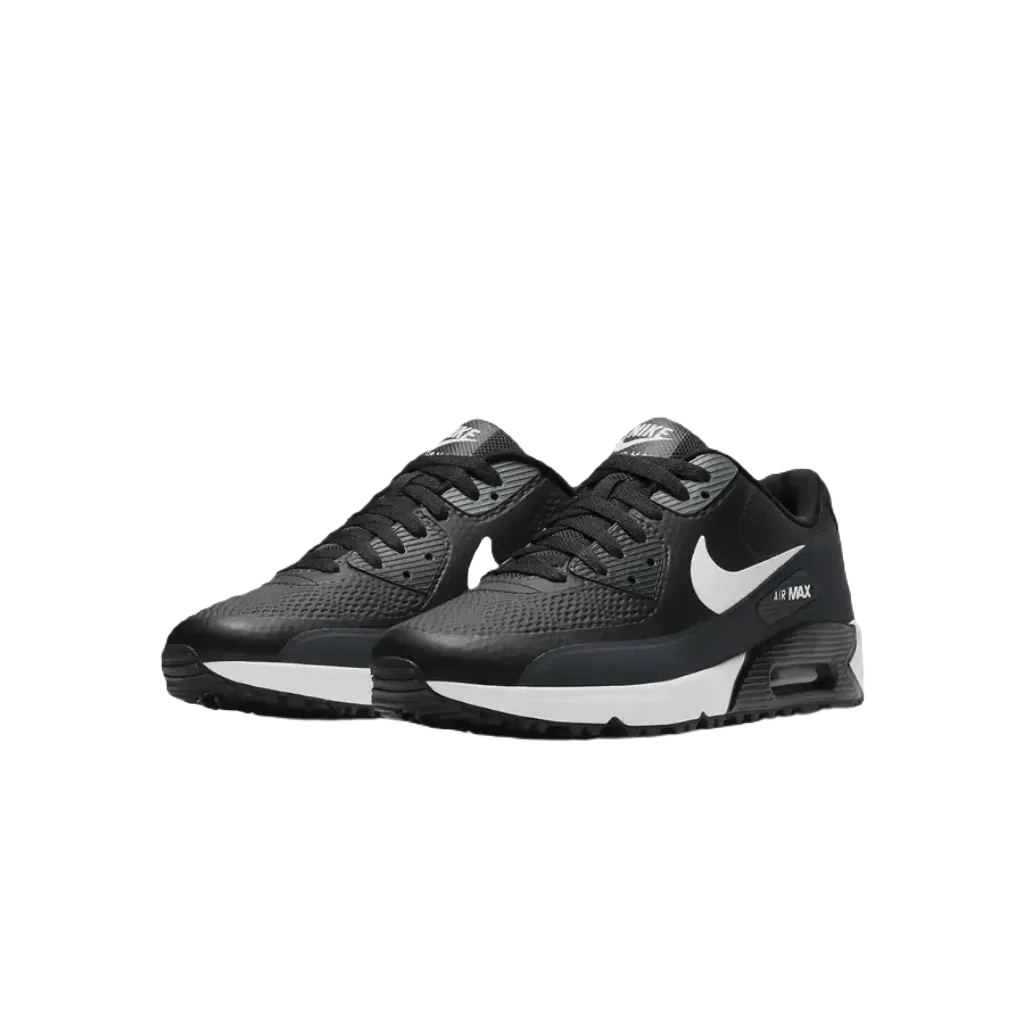 Nike Air Max 90 G Spikeless Golf Shoe - Black/White: Golf Shoe Black/White