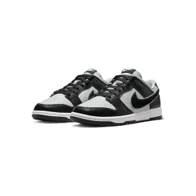 Nike Black Grey Dunk Low Chenille Swoosh.