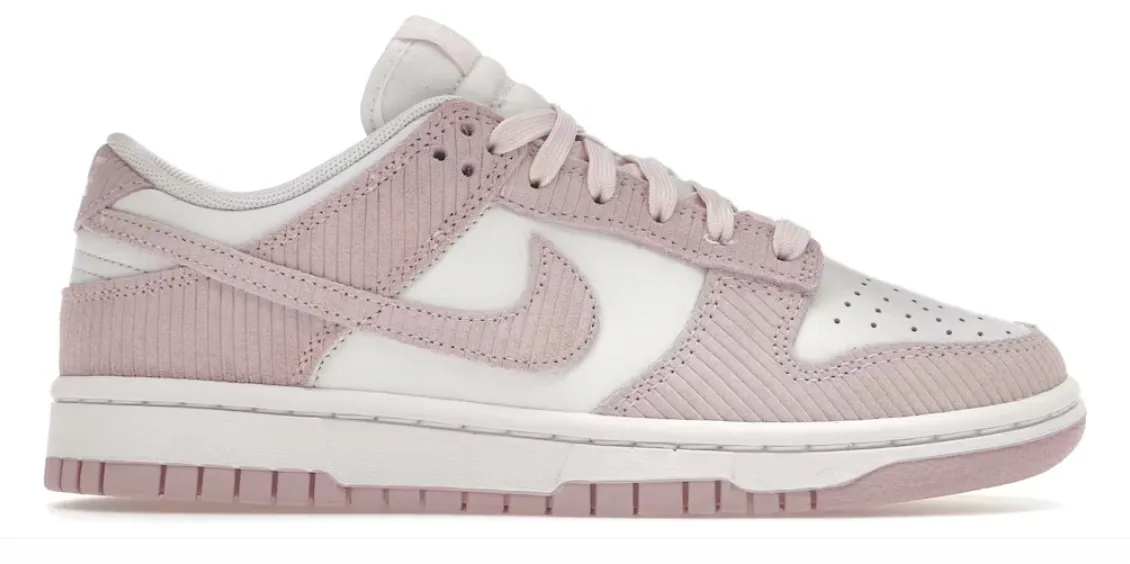 Nike Dunk Pink Corduroy Women's