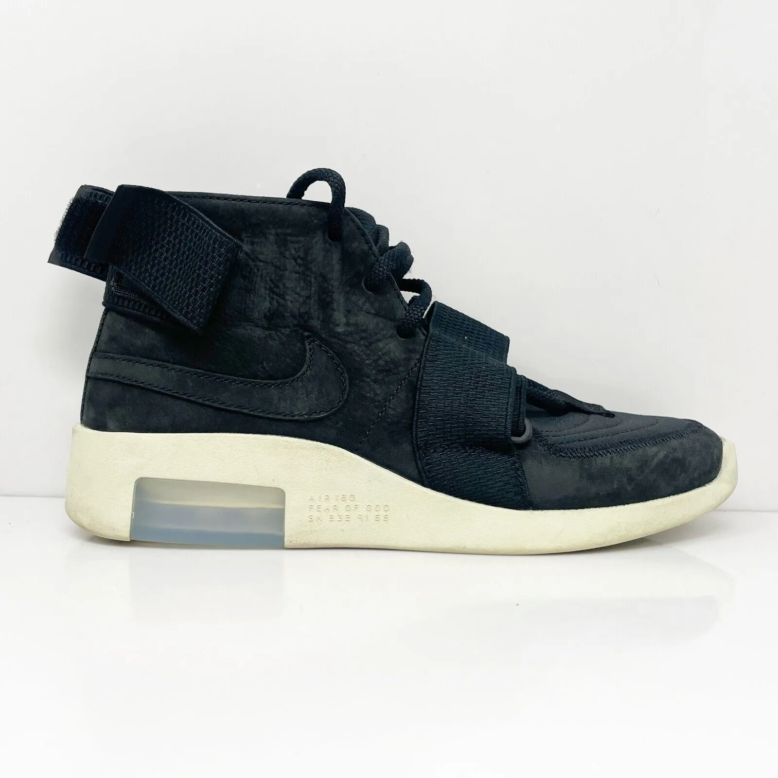 Nike Mens Air Fear Of God Raid AT8087-002 Black Basketball Shoes Sneakers Sz 6.5