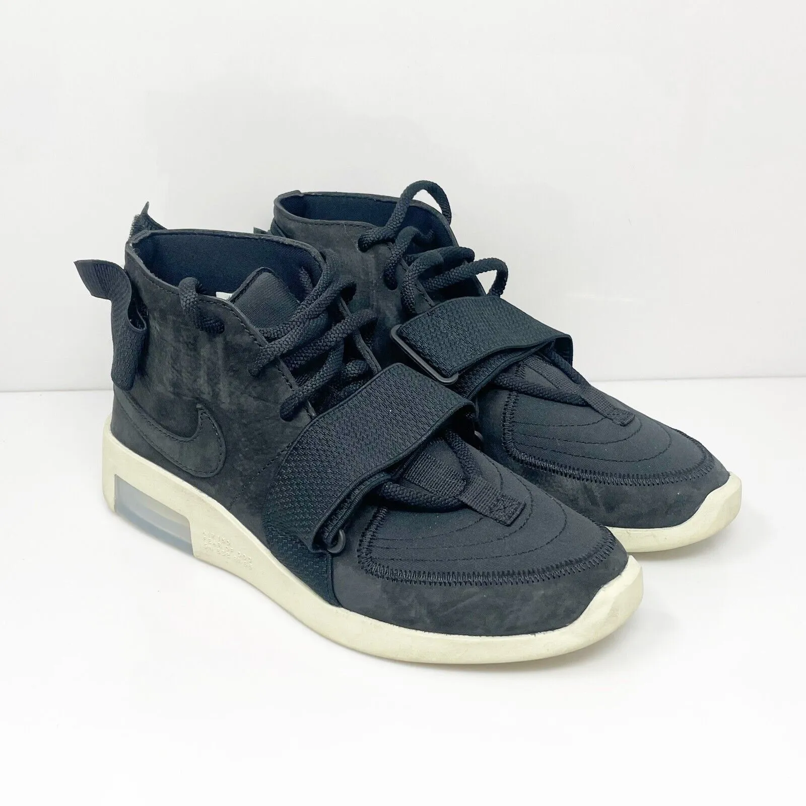 Nike Mens Air Fear Of God Raid AT8087-002 Black Basketball Shoes Sneakers Sz 6.5