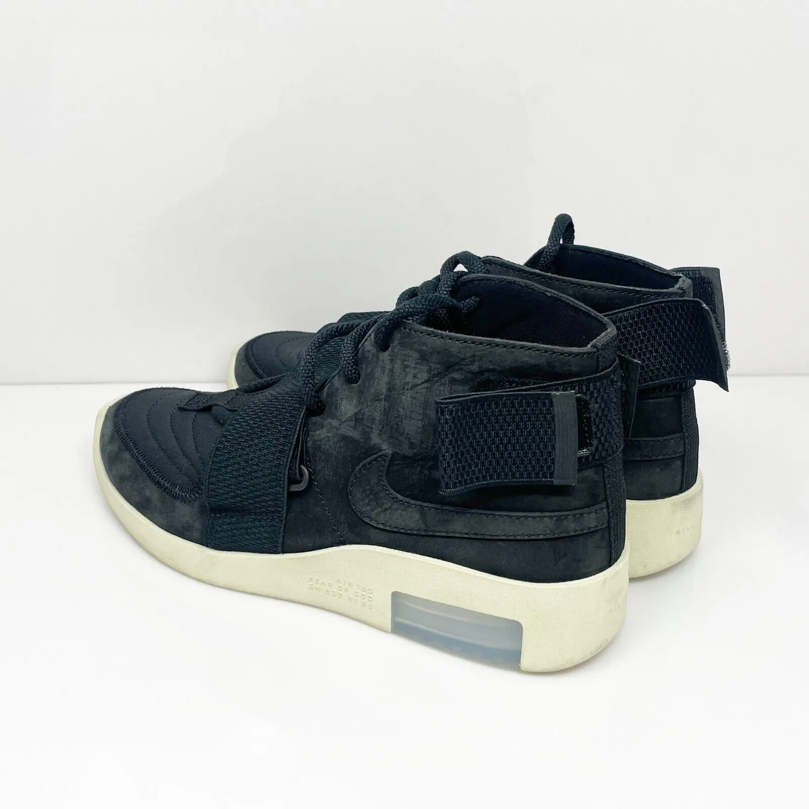 Nike Mens Air Fear Of God Raid AT8087-002 Black Basketball Shoes Sneakers Sz 6.5