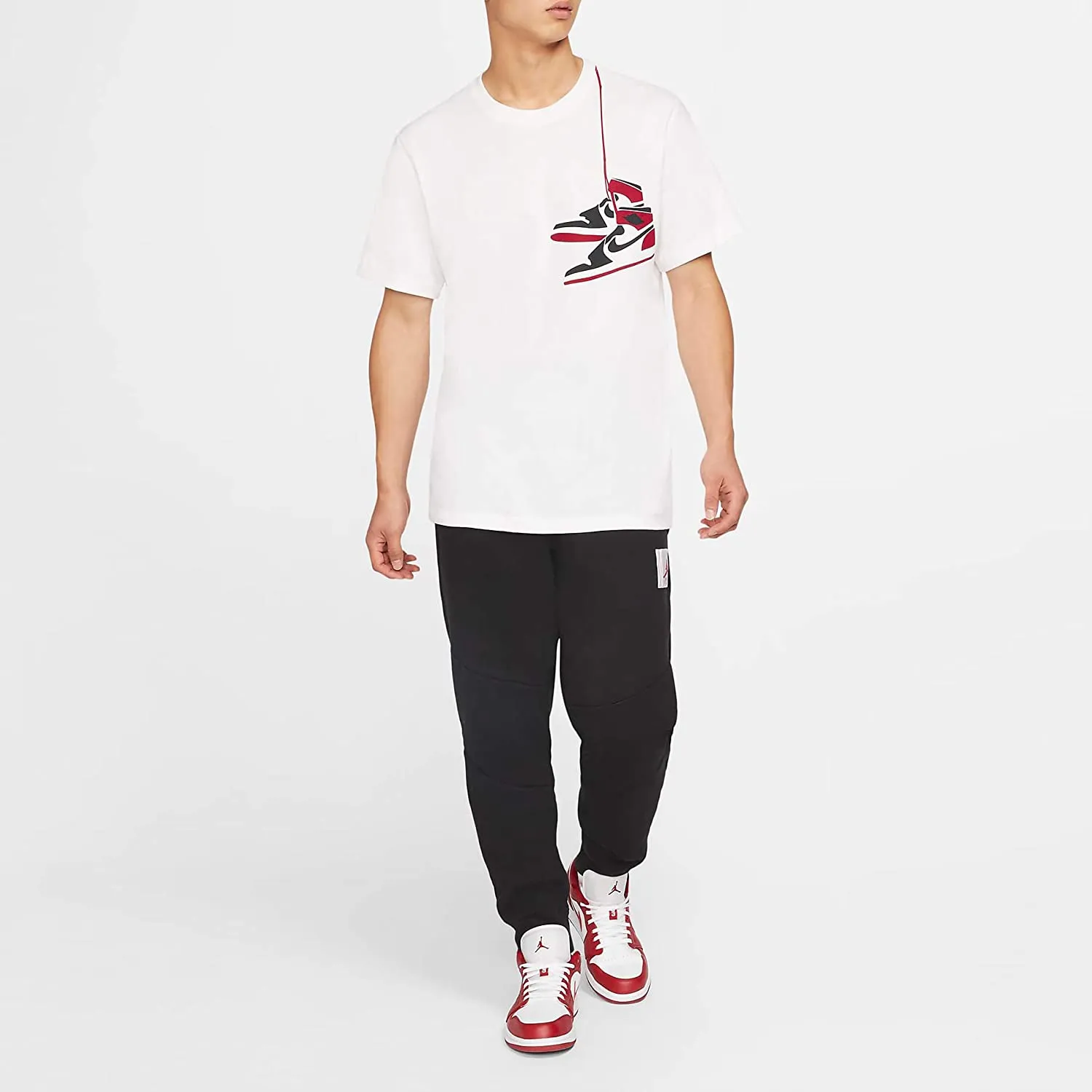 Nike Men's Air Jordan 1 Crew Neck T-shirt White CZ0432-100