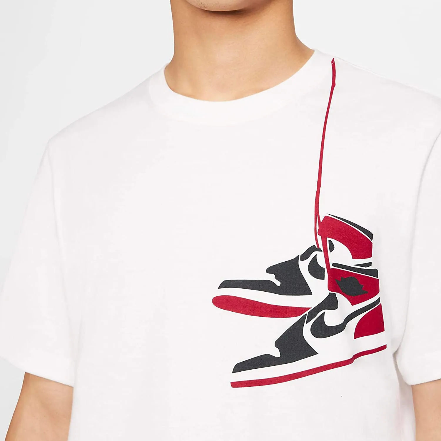 Nike Men's Air Jordan 1 Crew Neck T-shirt White CZ0432-100