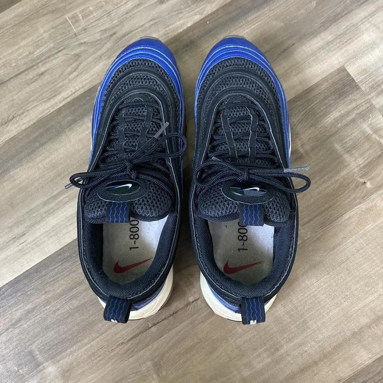 Nike Men's Blue and Black Trainers