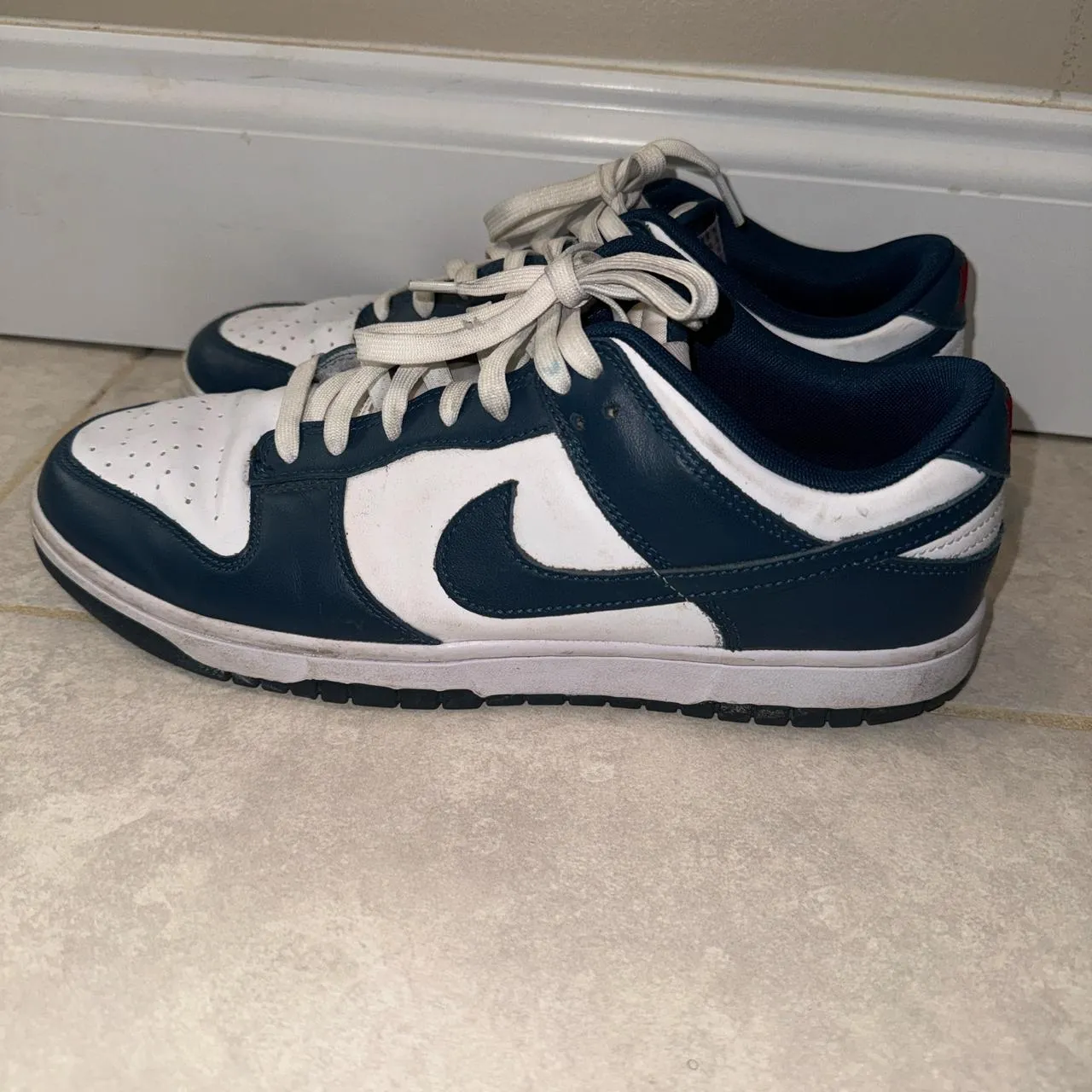 Nike Men's White and Navy Trainers