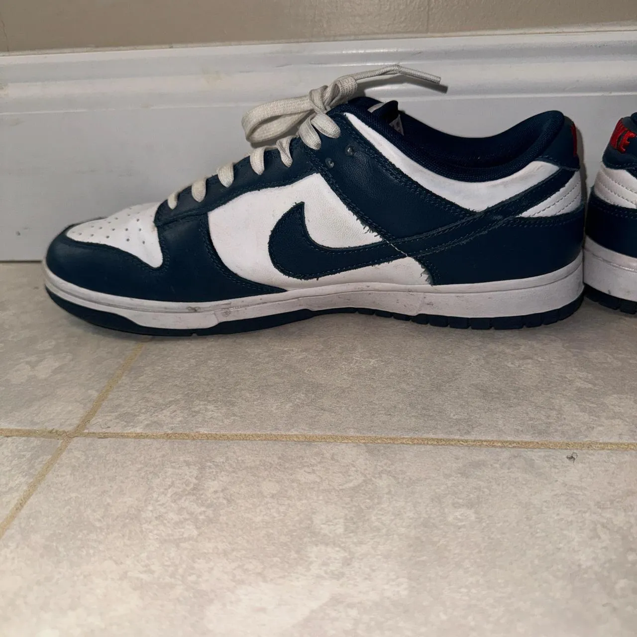 Nike Men's White and Navy Trainers