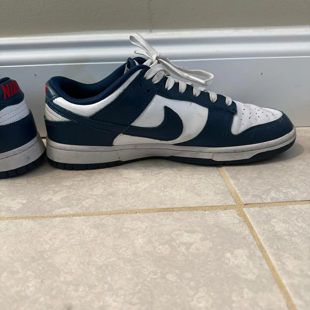 Nike Men's White and Navy Trainers