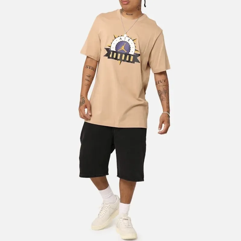 Nike Street Style Oversized Logo Crew Neck Cotton Short Sleeves