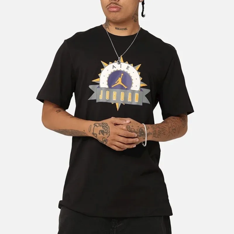 Nike Street Style Oversized Logo Crew Neck Cotton Short Sleeves