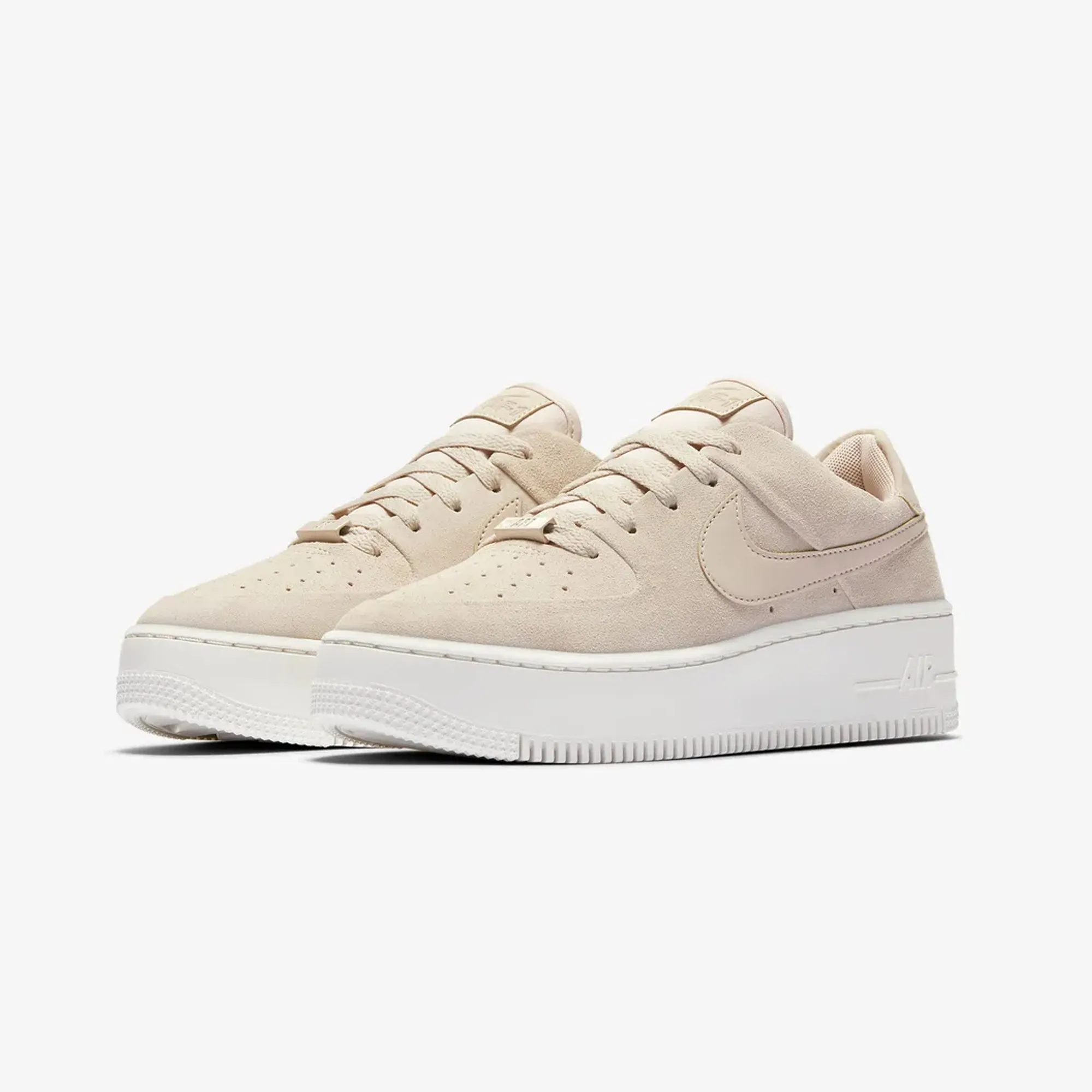 Nike Women's Air Force 1 Sage Low Particle Beige Phantom.