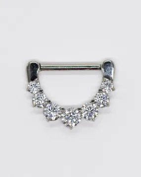 Nipple Clicker - Sss 7 Cz Crystal 1.6 X 12mm
