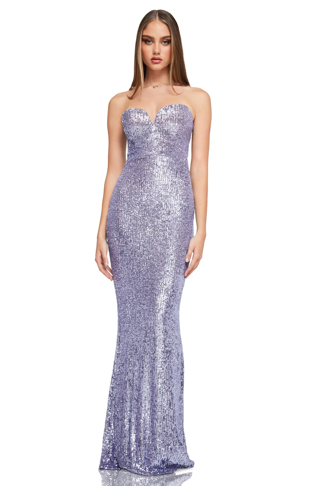 Nookie Lumiere Gown Lilac Purple $449