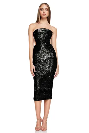 Nookie Lumiere Midi Dress - Black, RRP $349