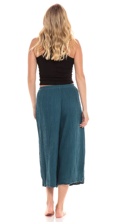 Nusantara pants 04727, wide leg crop (2 colors)