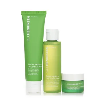 OLE Henriksen Balance It All Oil Control & Pore-Refining Set: Cleanser 60ml + Toner 65ml + Moisturizer 15ml 3pcs -1%