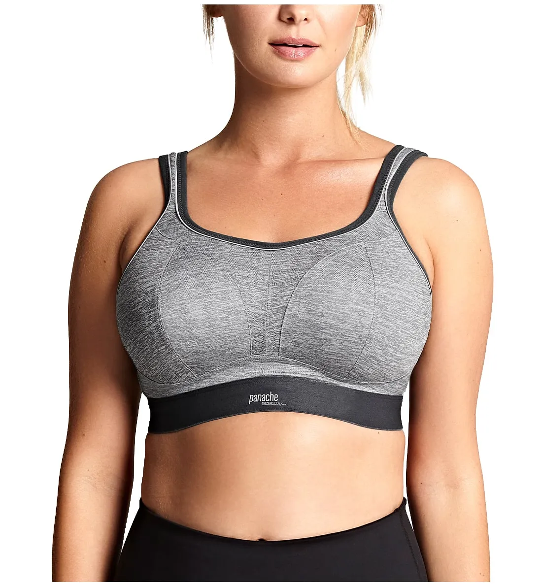 Panache Boundless Racerback Non-Wire Sports Bra (7341) - Charcoal Marl