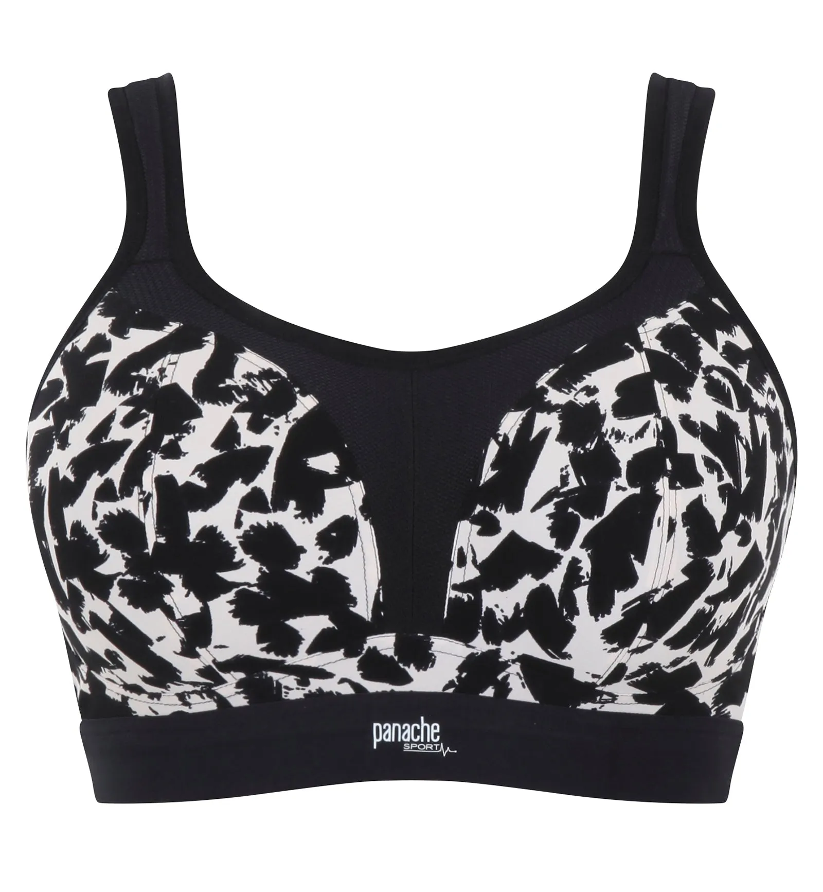 Panache Boundless Racerback Non-Wire Sports Bra (7341B) - Mono Print