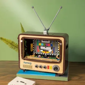 Pantasy Retro 1960s Television Building Bricks Set 23cm*10cm*19cm