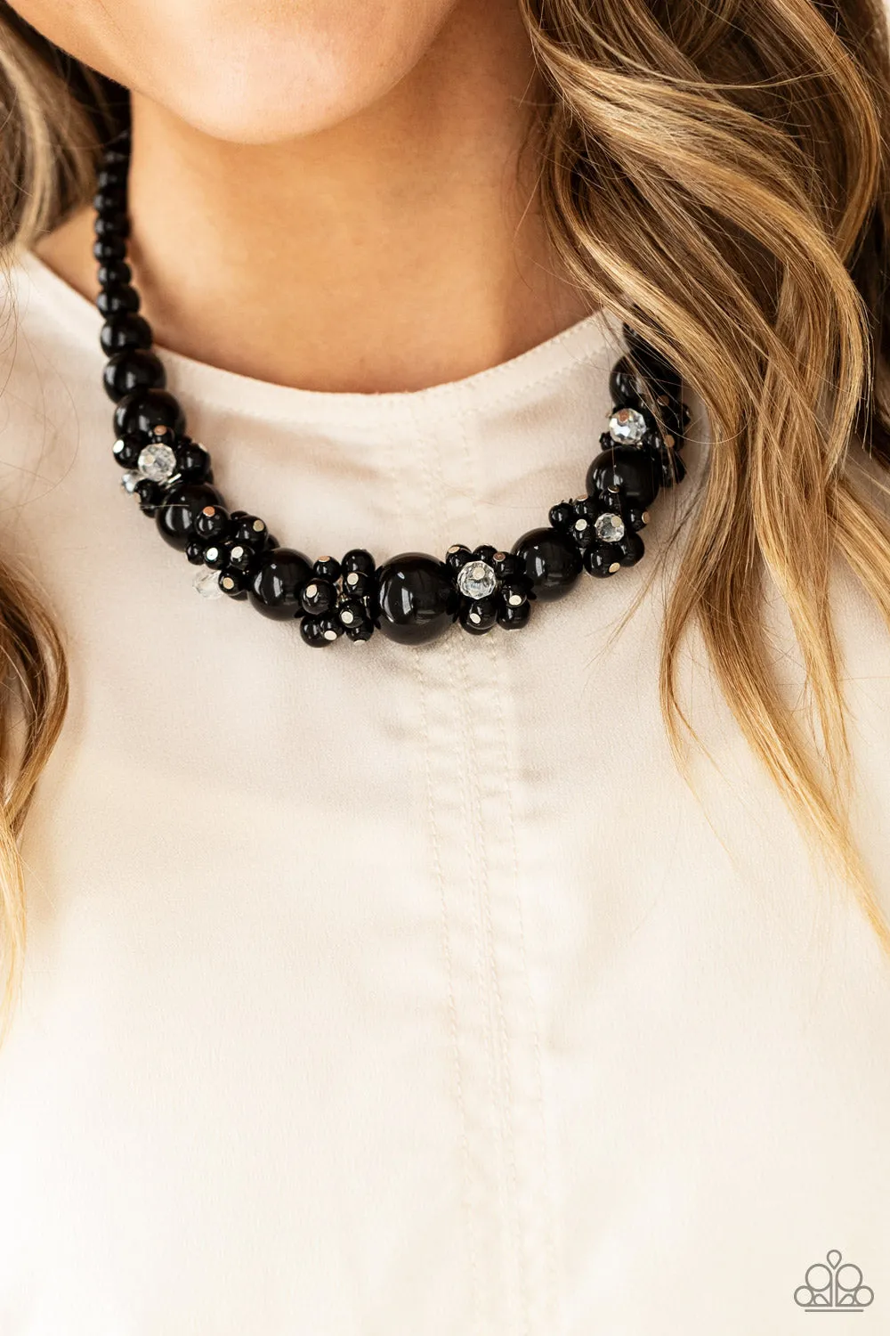 Paparazzi Black Necklace - Upgraded Glamorous Style.