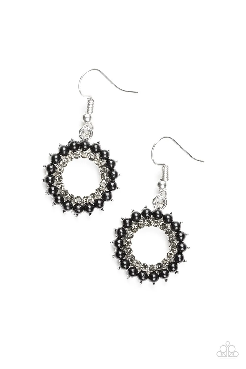 Paparazzi Proper Lady Black Earrings for Sale - Order Now