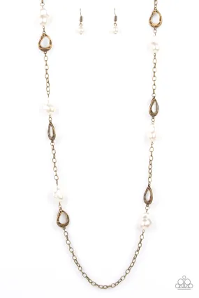 Paparazzi rustic brass necklace