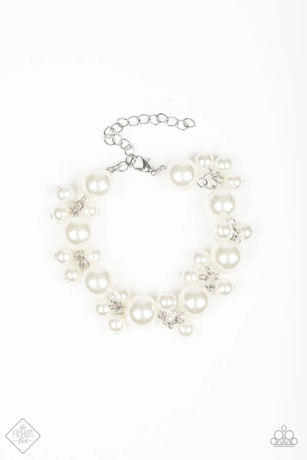 Paparazzi White Bracelet - Boardwalk Ballroom