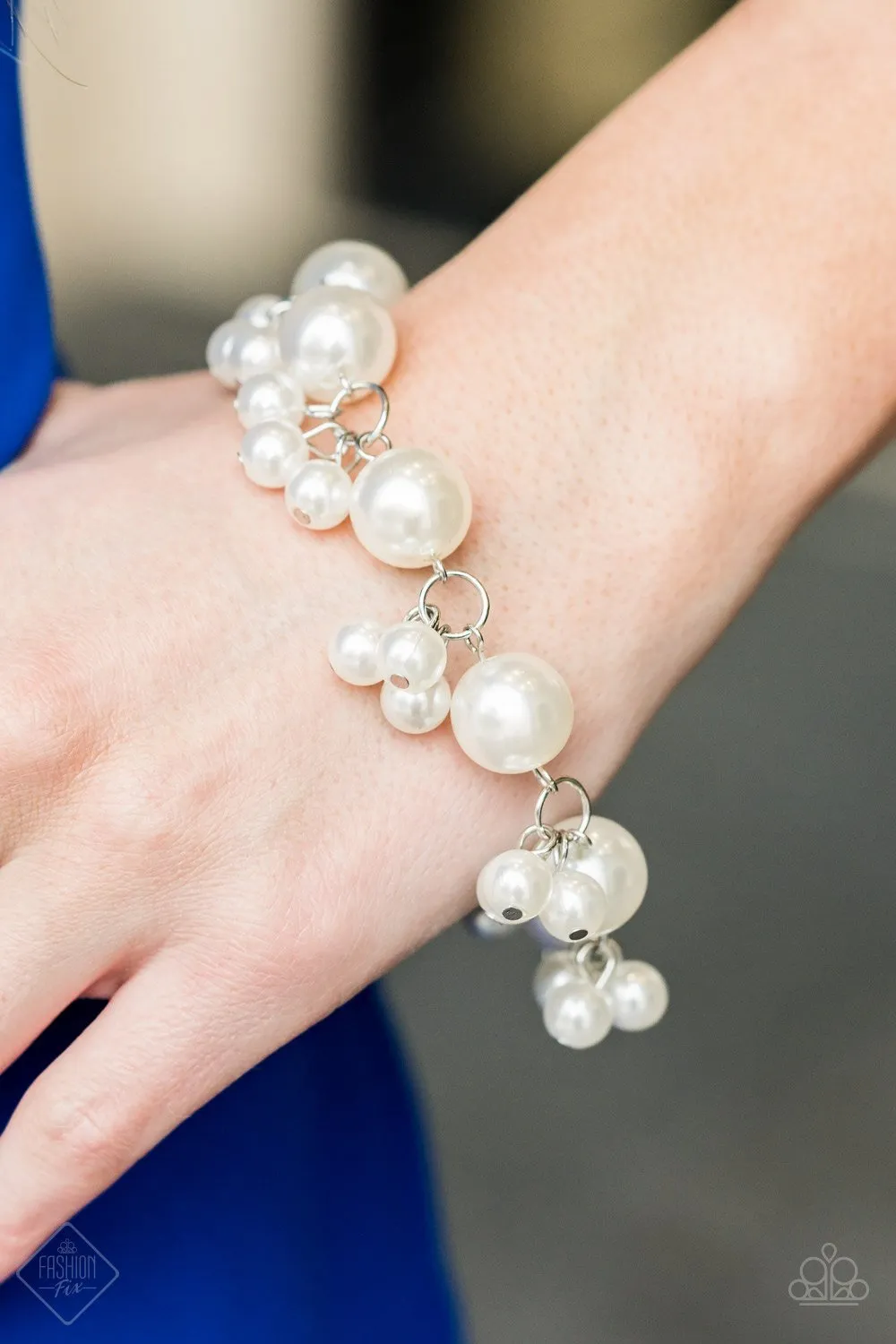 Paparazzi White Bracelet - Boardwalk Ballroom