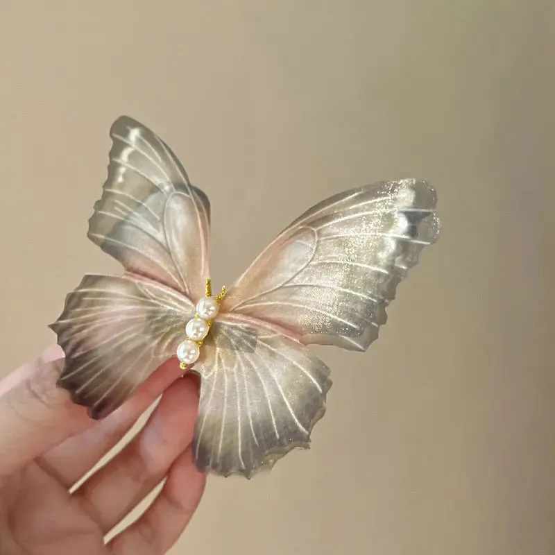 Pearl Butterfly Hair Clip