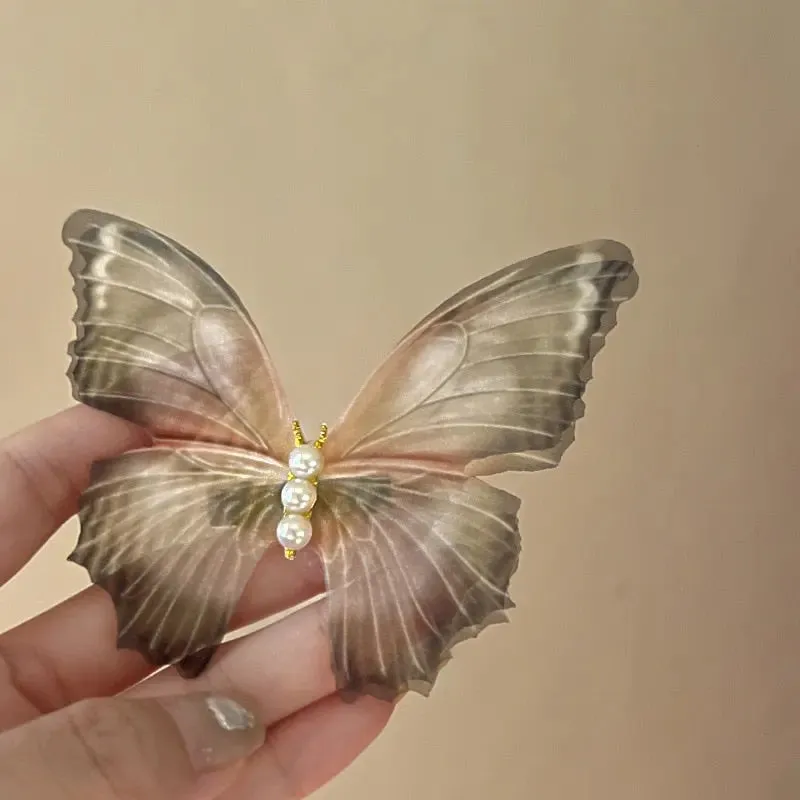 Pearl Butterfly Hair Clip