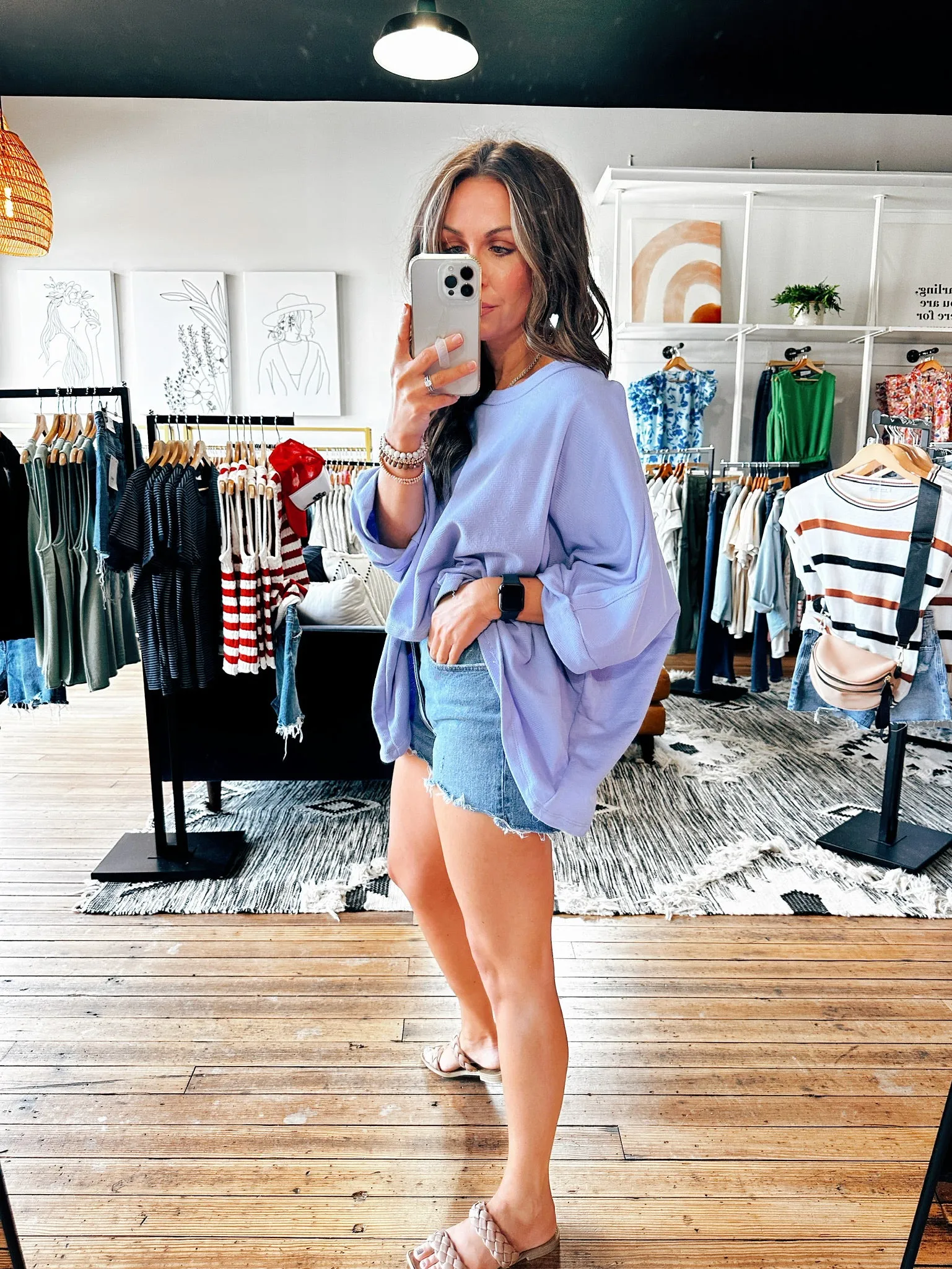 Periwinkle High-Low Blouse - Buy Now