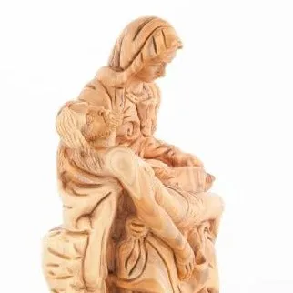 Pieta Carving, Olive Wood Carving Statue, Bethlehem, 8.1 - Shop online now