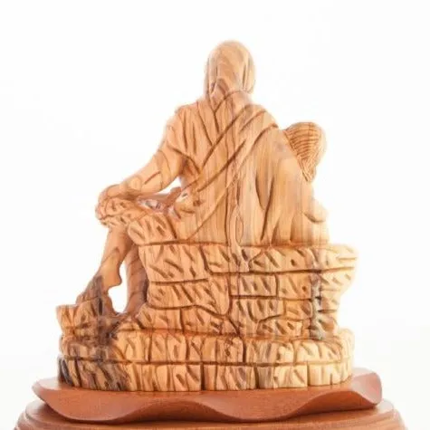 Pieta Carving, Olive Wood Carving Statue, Bethlehem, 8.1 - Shop online now