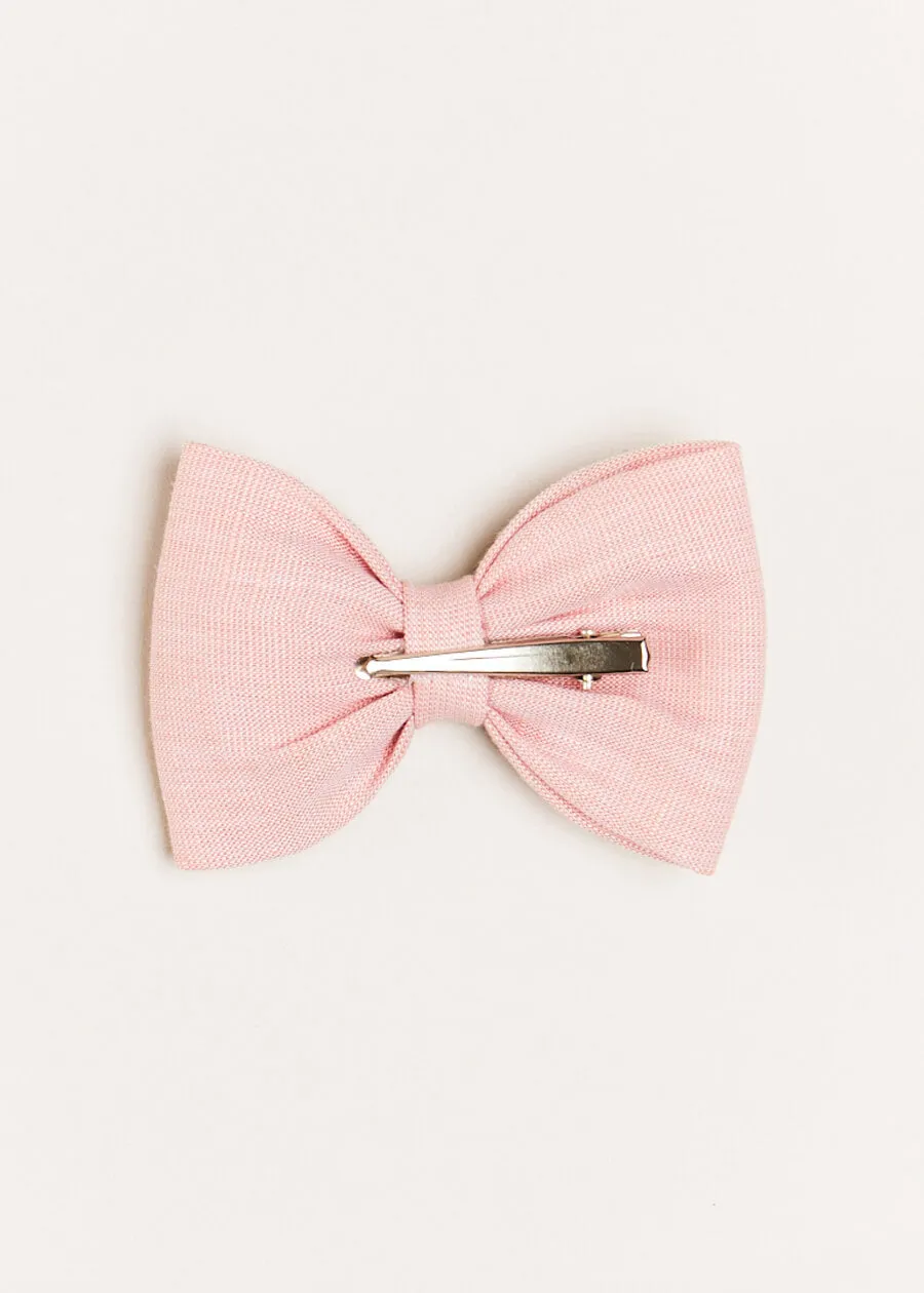 Pink Medium Bow Hair Clip