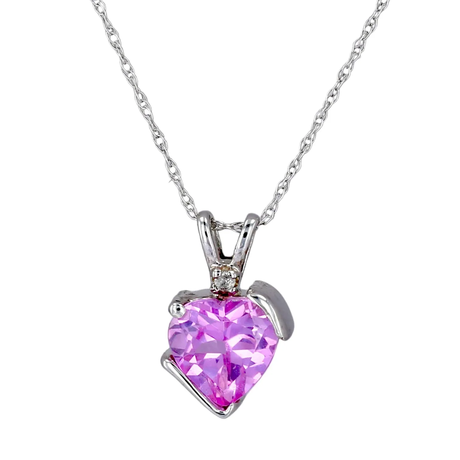 Pink sapphire - Cupid heart design, 11438