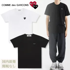 PLAY COMME des GARCONS  |Unisex Street Style U-Neck Cotton Short Sleeves Logo