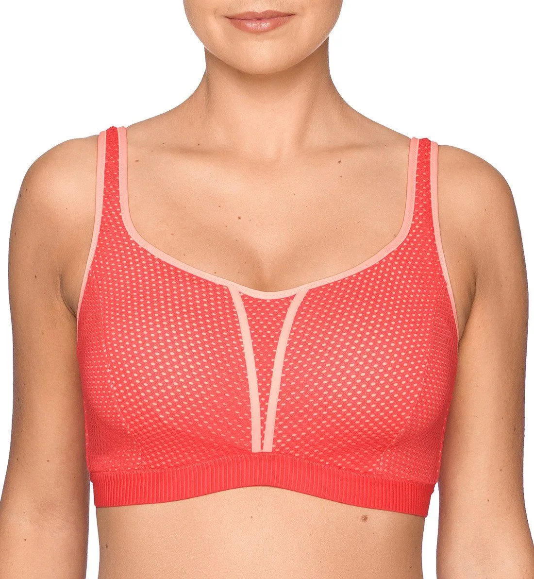 PrimaDonna Sport The Mesh Non-Padded Underwire Sports Bra (6000210) - Sparkling Pink