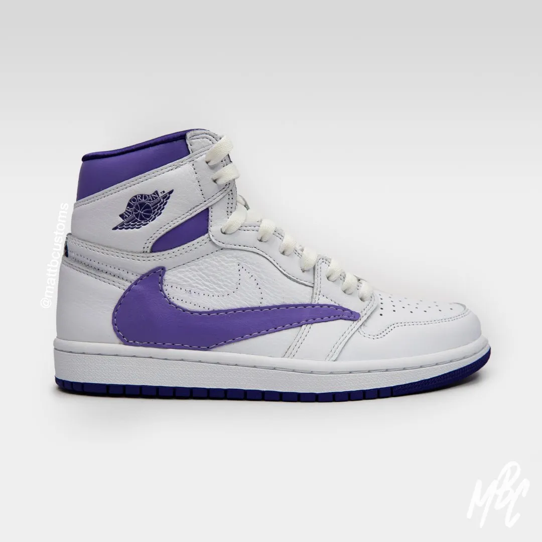 Purple Reverse Swoosh Jordan 1 High UK 4 Womens | Buy Online Now