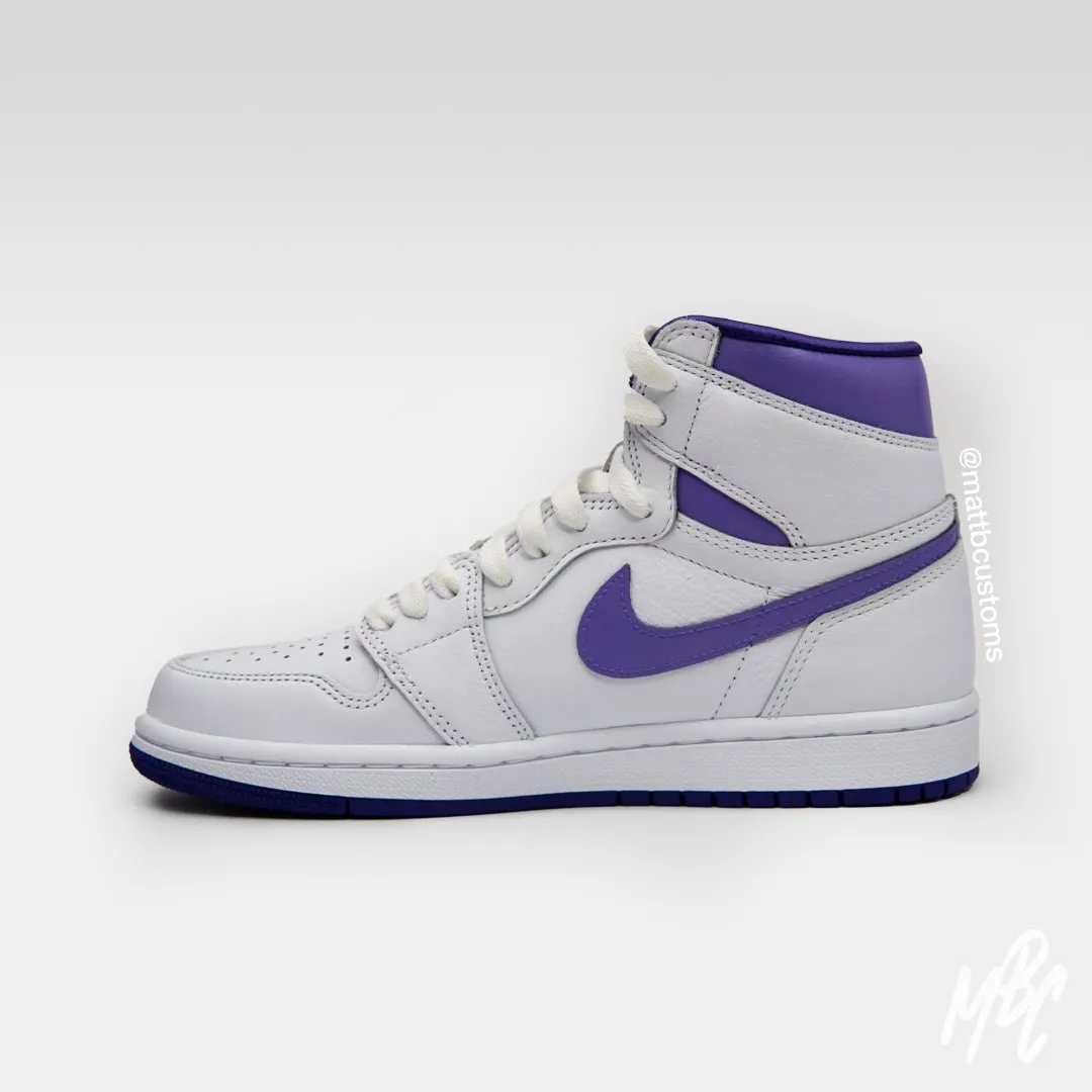 Purple Reverse Swoosh Jordan 1 High UK 4 Womens | Buy Online Now