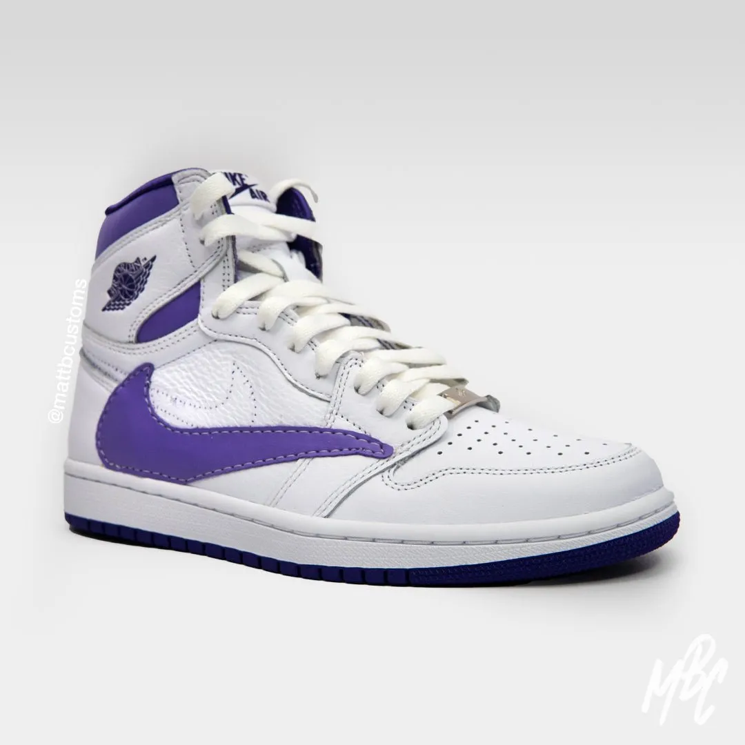 Purple Reverse Swoosh Jordan 1 High UK 4 Womens | Buy Online Now