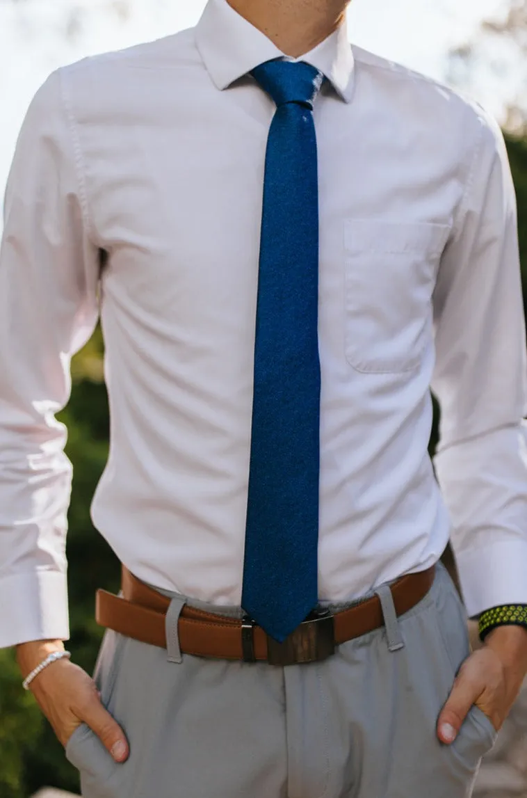 R&B Sparkly Blue Tie