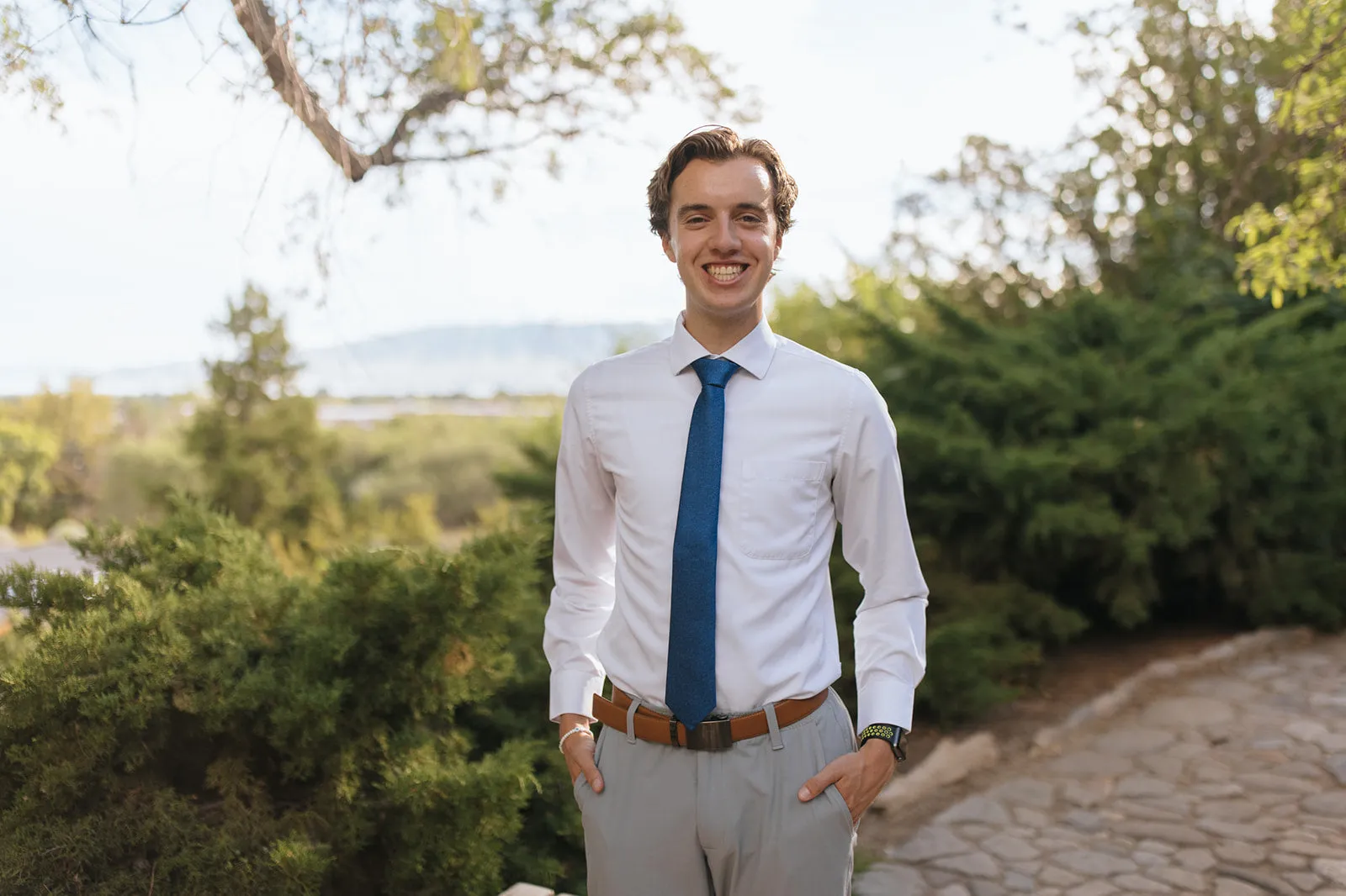 R&B Sparkly Blue Tie