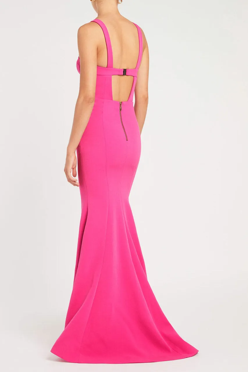 REBECCA VALLANCE Hot Pink Rosanna Gown - $899 RRP