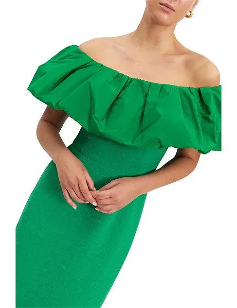 Rebecca Vallance Virgil Midi Dress Green, RRP $649