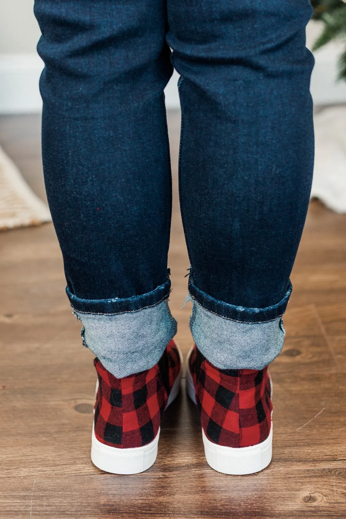 Red Buffalo Plaid Very G Tesoro Sneakers