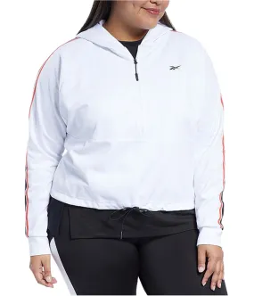 Reebok Womens 1/4 Zip Hoodie Sweatshirt