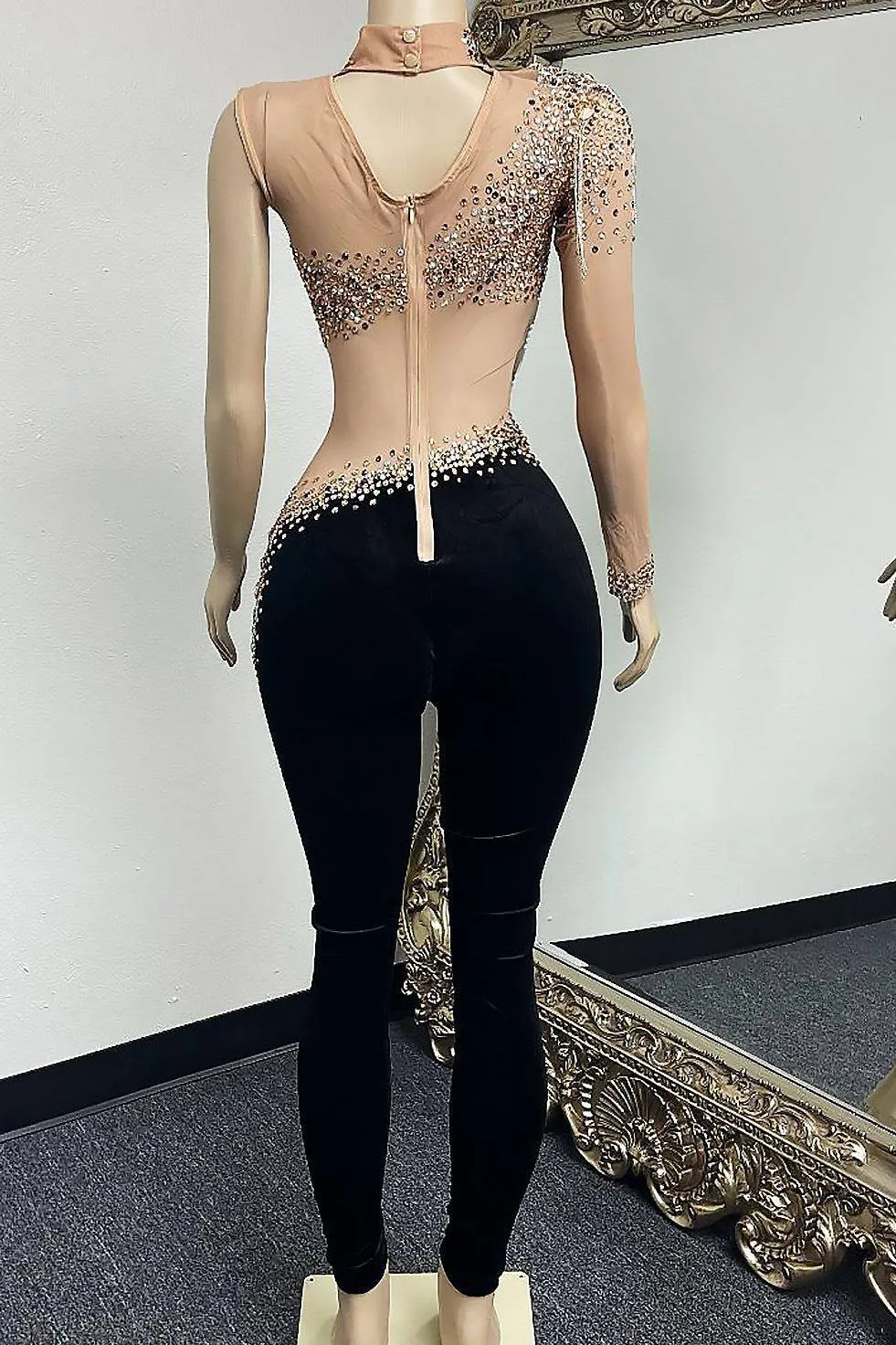 Rhinestone Bodysuit - Nova (Ready To Ship)