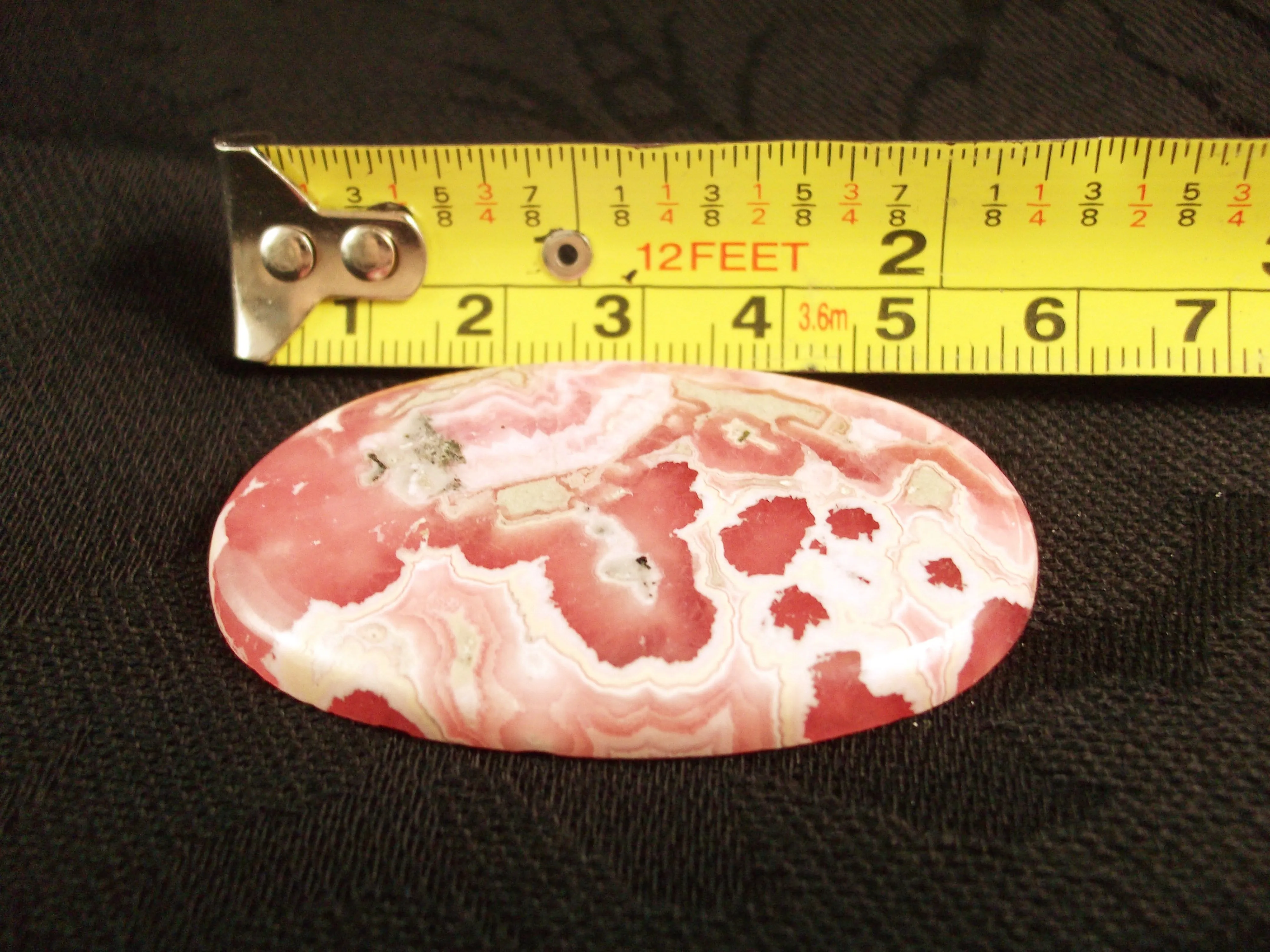 Rhodochrosite Cabochon 51 x 30 x 5 mm