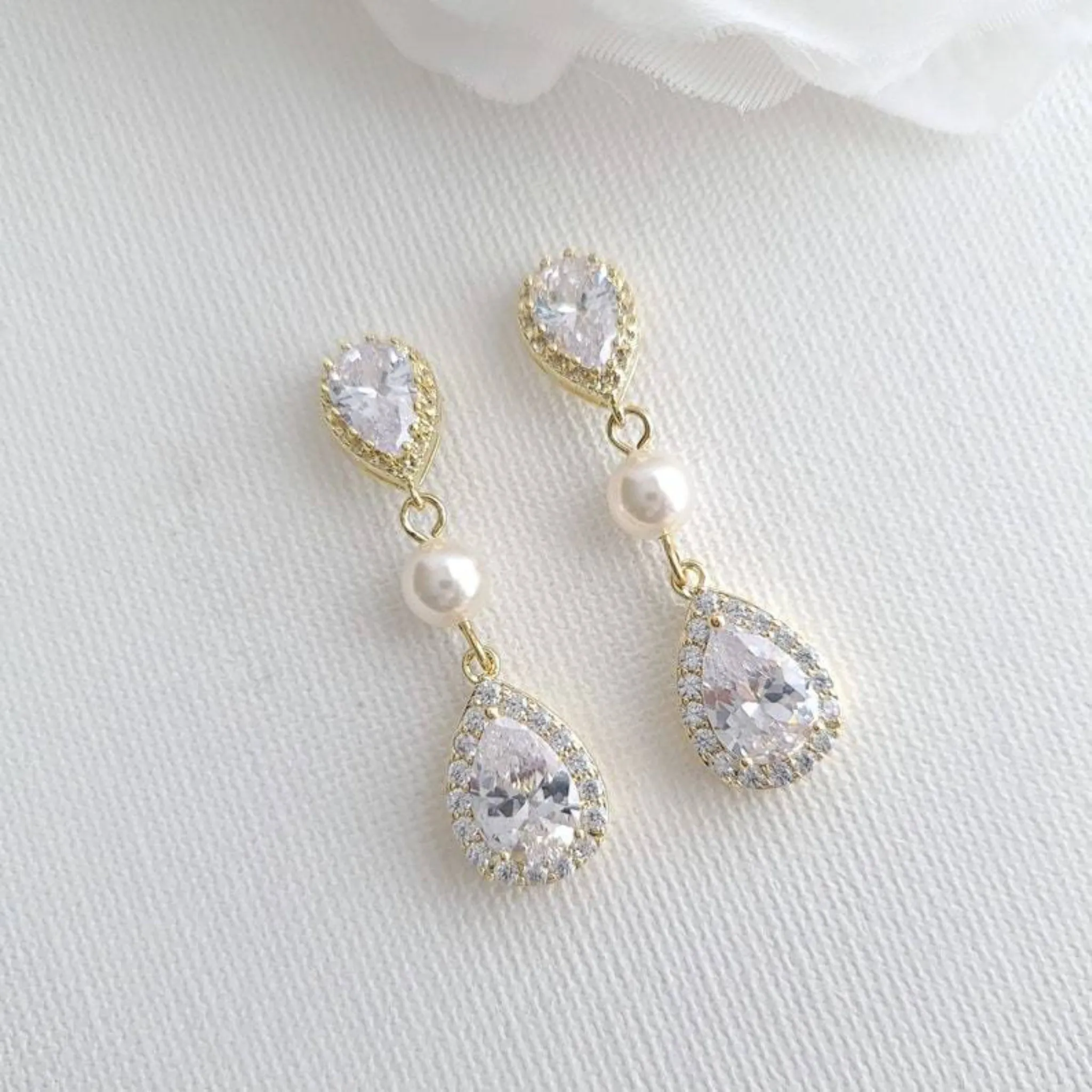 Rose Gold Wedding Jewelry Set - Emma